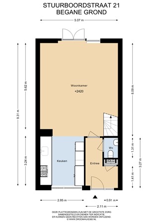 Floorplan - Stuurboordstraat 21, 1433 SE Kudelstaart